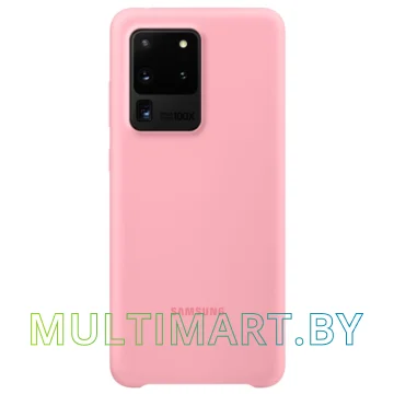 Чехол Samsung Silicone Cover для Galaxy S20 Ultra (розовый)